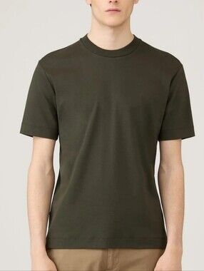 Sunspel Mens Green Classic T-shirt Size Large NWT